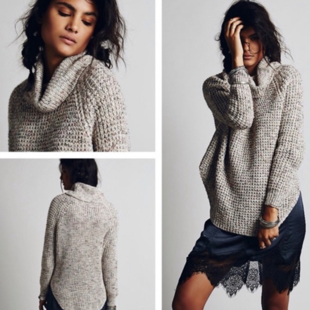 Free People Cowl Neck Sweater